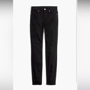 MADEWELL 9" Mid-Rise Skinny Jeans in Lunar Vintage Black TENCEL Edition Sz 25